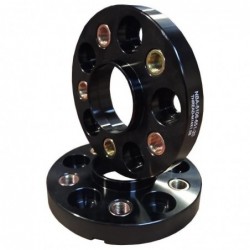 Spacer 20 mm 2 pcs 5x108 65.1 mm With Thread Holds M14x1.5 Black (NBA-5108-651-20-THREAD-M14X1.5B)