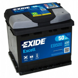 Exide Excell EB500 12V 50Ah 450A 207x175x190 EB500