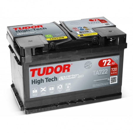 Tudor High Tech TA722 12V 72Ah 720A 278x175x175 TA722