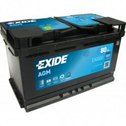 Exide AGM EK800 12V 80Ah 800A 315x175x190 EK800