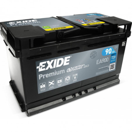 Exide Premium EA900 12V 90Ah 720A 315x175x190 EA900