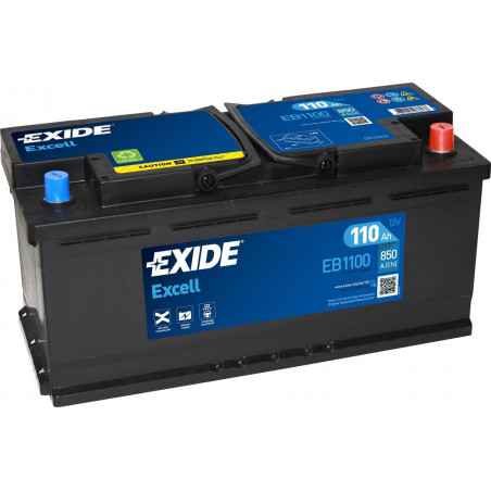 Exide Excell EB1100 12V 110Ah 800A 394x175x190 EB1100