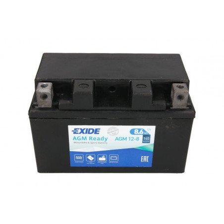 Exide Moto AGM12-8 12V 8Ah 190A 150x87x93 AGM12-8