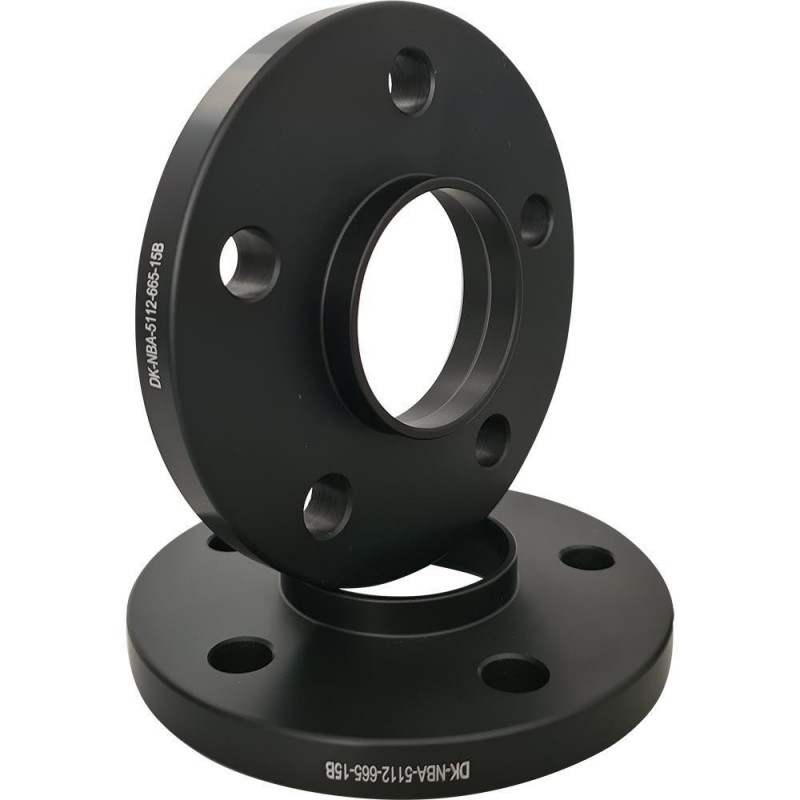 Spacer 15 mm 2 pcs 5x112 66.55 mm Black (NBA-5112-665-15B)