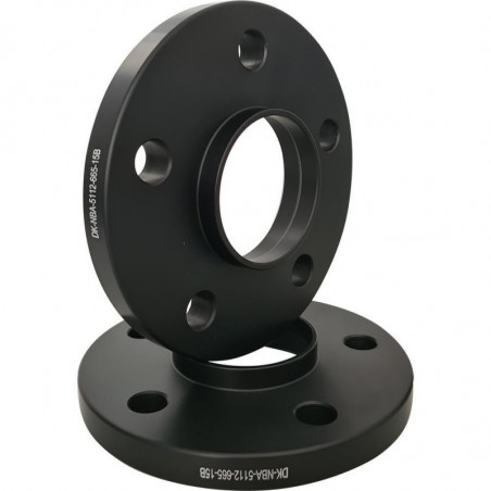 Spacer 15 mm 2 pcs 5x112 66.55 mm Black (NBA-5112-665-15B)