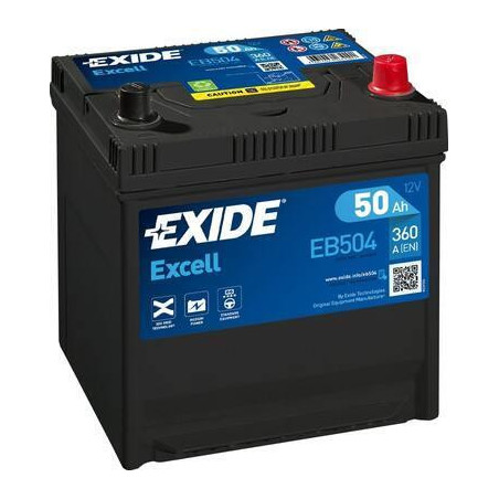 Exide Excell EB504 12V 50Ah 360A 200x173x222 EB504