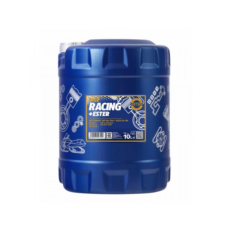 Alyva Mannol Racing+ESter 10W/60 sintetinė varikliams 10 L 