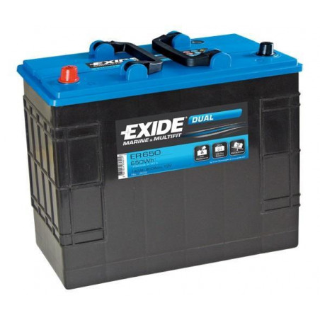 Exide Dual Marine & Multifit ER650 12V 142Ah 850A 350x175x290 ER650