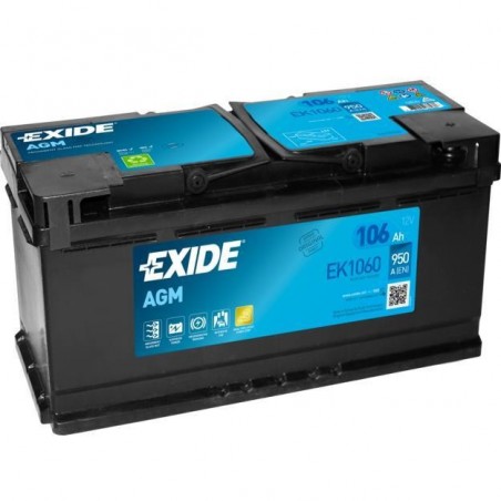 Exide AGM EK1060 12V 106Ah 950A 392x175x190 EK1060